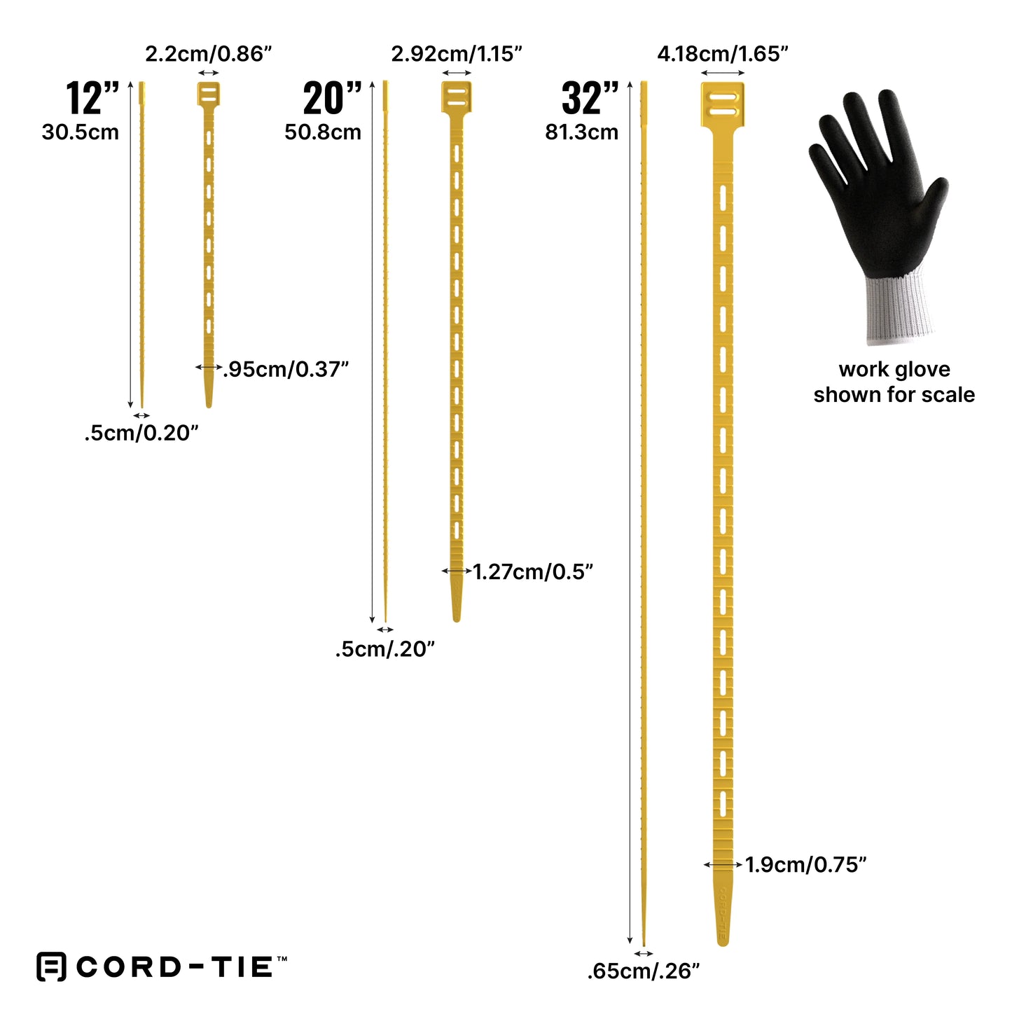 Cord-Tie 32" - 4 Pack
