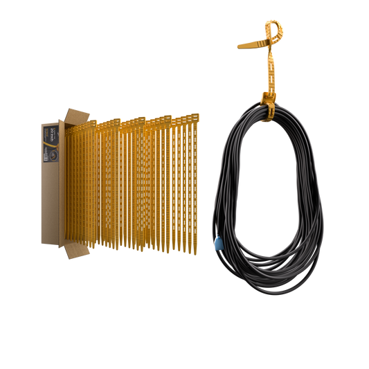 Cord-Tie 20" – 50 Pack [Yellow or Black]