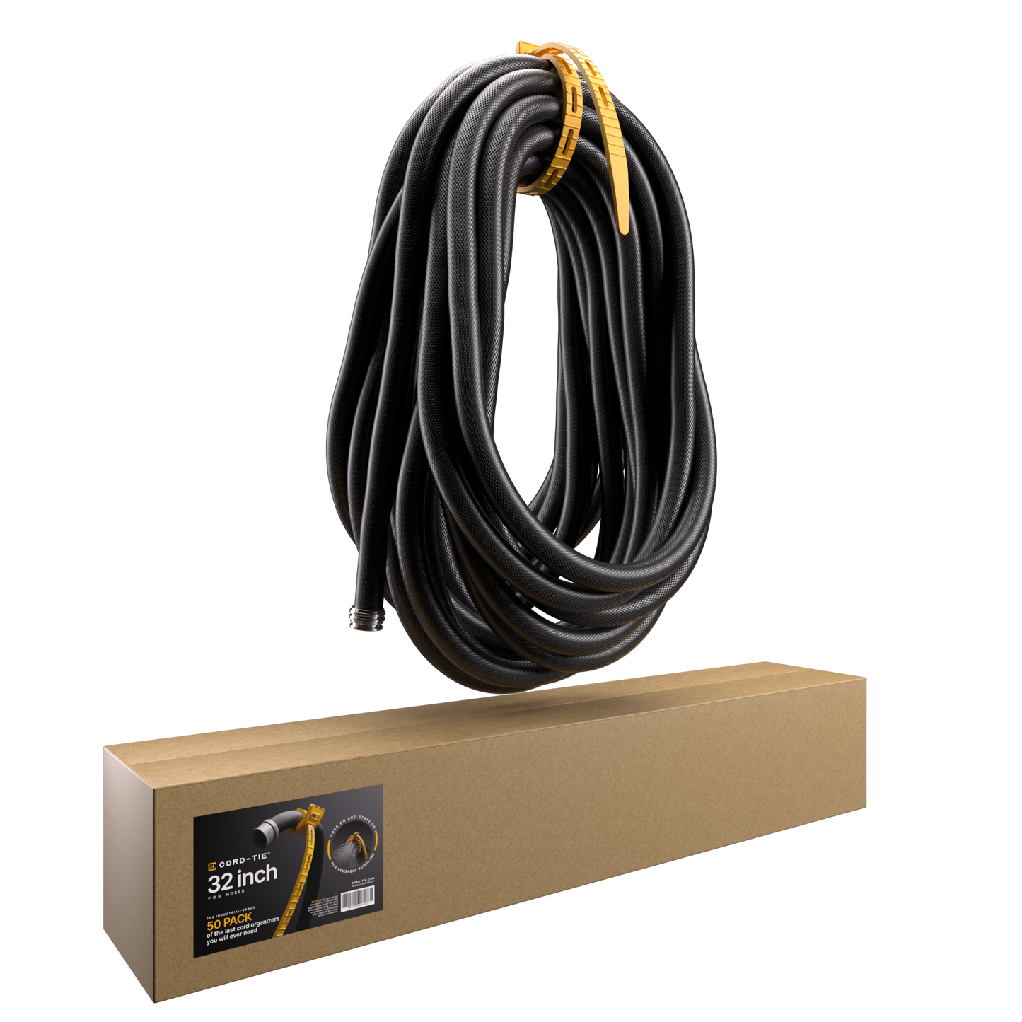 Cord-Tie 32" – 25 Pack [Yellow]