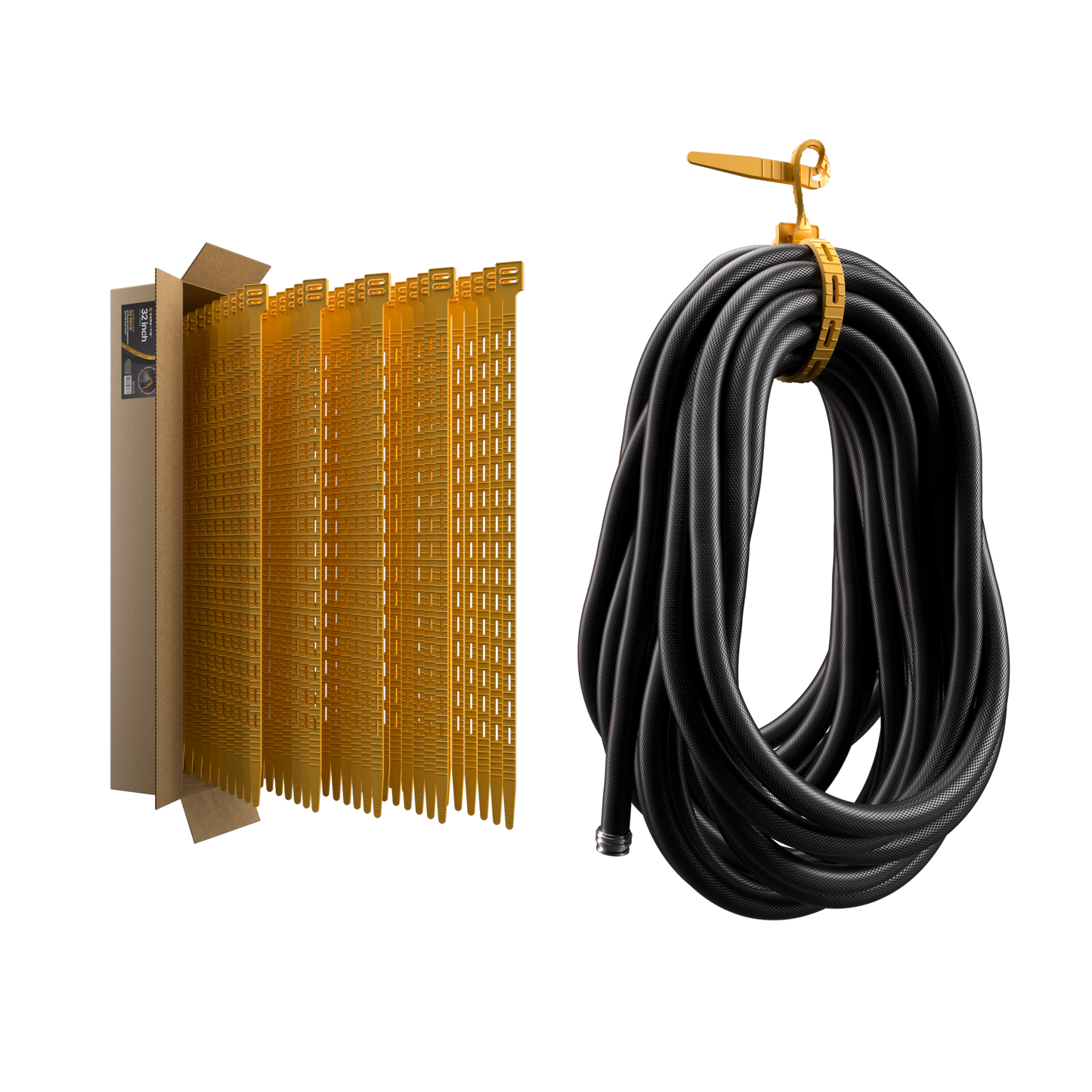 Cord-Tie 32" – 25 Pack [Yellow]