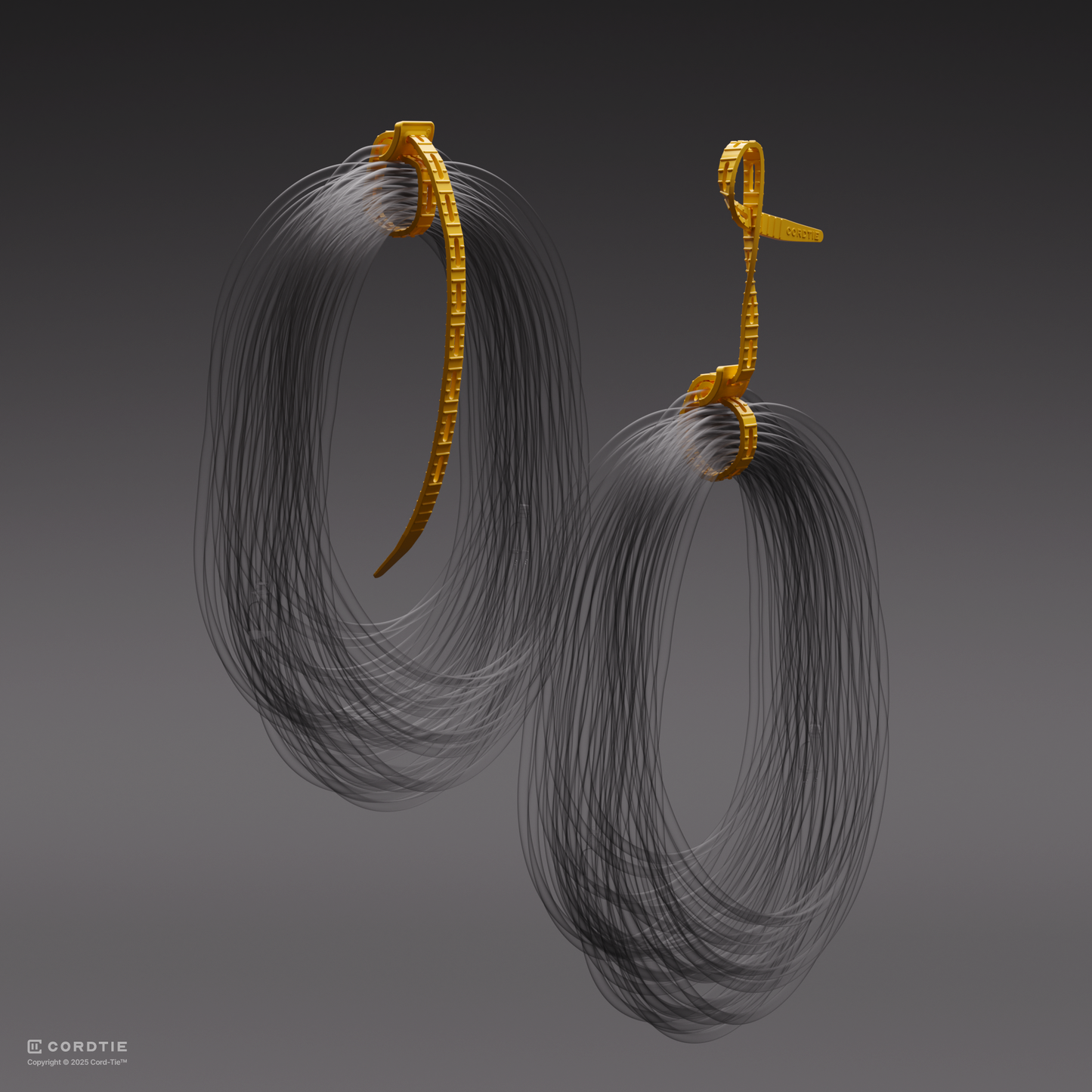 Cord-Tie 20" – 50 Pack [Yellow or Black]