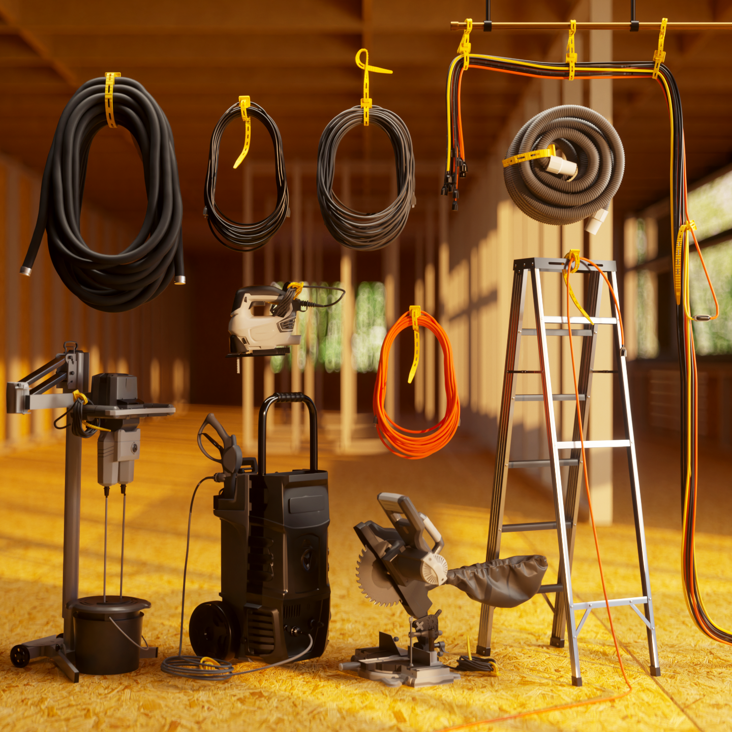 Cord-Tie 20" – 8 Pack [Black]