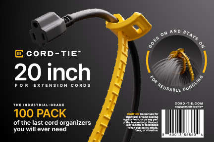 Cord-Tie 20" - 100 Pack