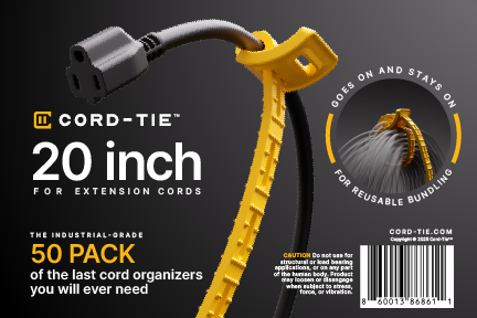 Cord-Tie 20" - 50 Pack