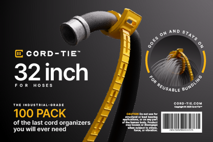 Cord-Tie 32" Pro Pack – 25 Count [Yellow]