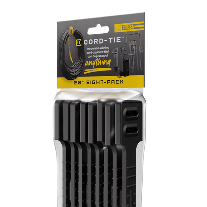 Cord-Tie 20" – 8 Pack [Black]