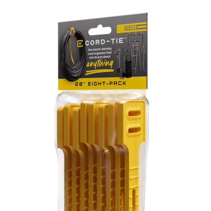 Cord-Tie 20" – 8 Pack [Yellow]