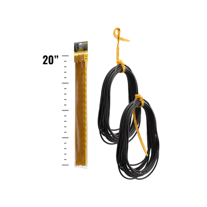 Cord-Tie 20" – 8 Pack [Yellow]