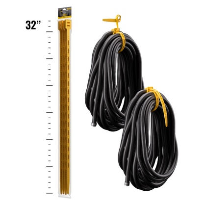 Cord-Tie 32" – 4 Pack [Yellow]